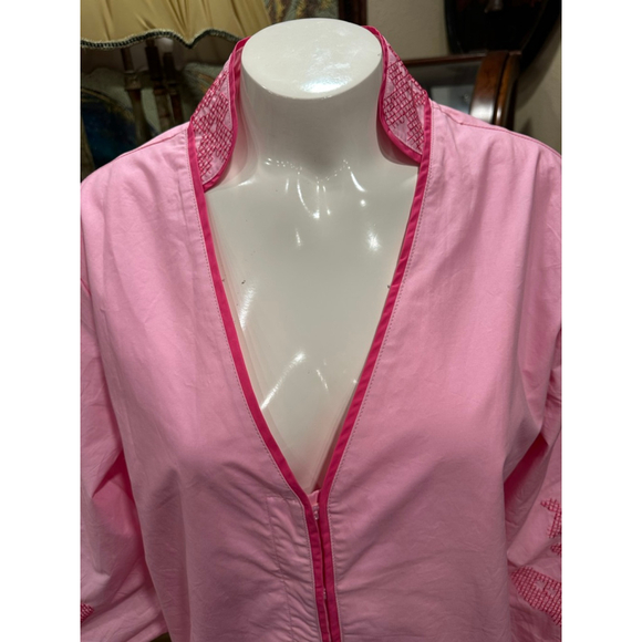 Hyacinth House Pink Embroidered Boho Glam Mini Dress M NWOT - Picture 7 of 16